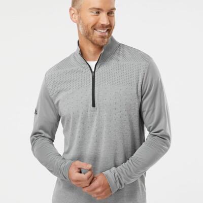 Men's Ultimate365 Heather Block Print Quarter-Zip Pullover Thumbnail