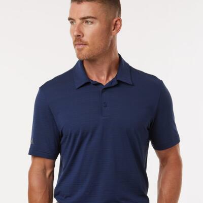 Men's Textured Stripe Polo Thumbnail