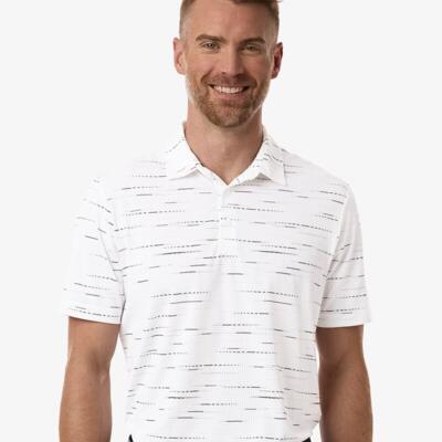 Men's Ultimate365 Mesh Glimmer Print Polo Thumbnail