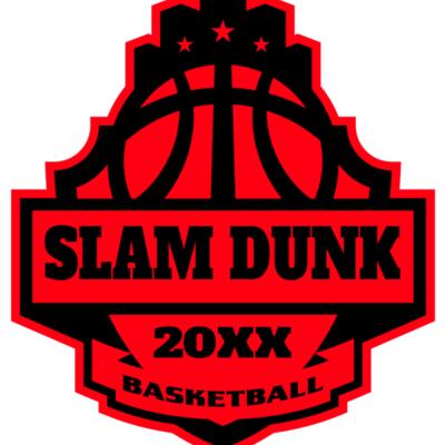 SLAM DUNK Basketball Logo Template Thumbnail