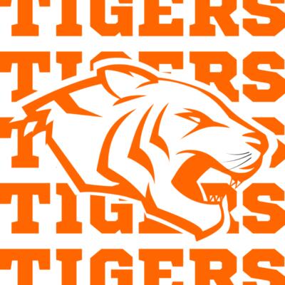 Tigers Repeated (Orange) Thumbnail