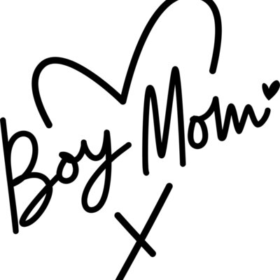 Boy Mom Heart  black  Thumbnail