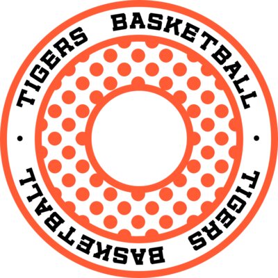 kld Tigers Basketball Polka Dot Monogram Thumbnail