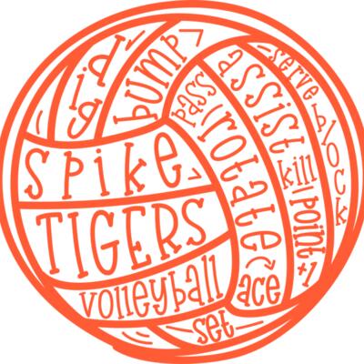 kld Tigers Volleyball Word Art Thumbnail