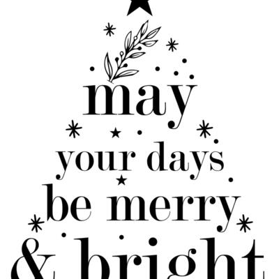 May Your Days Be Merry   Bright 01 Thumbnail